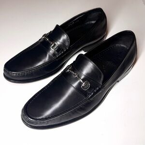 Cole Haan Men’s Aiden Black Leather Horsebit Dress Shoes Size - 11 M